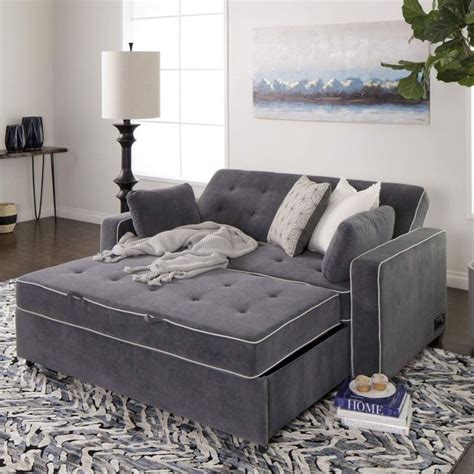 Coupon Grey Pull Out Sofa Bed